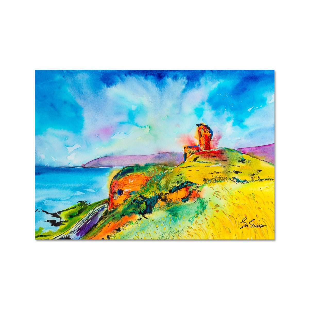 Red Bay Castle, Cushendall Giclée Print