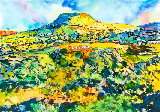 Dallywood Festival Season on the Hills Unframed Original Painting