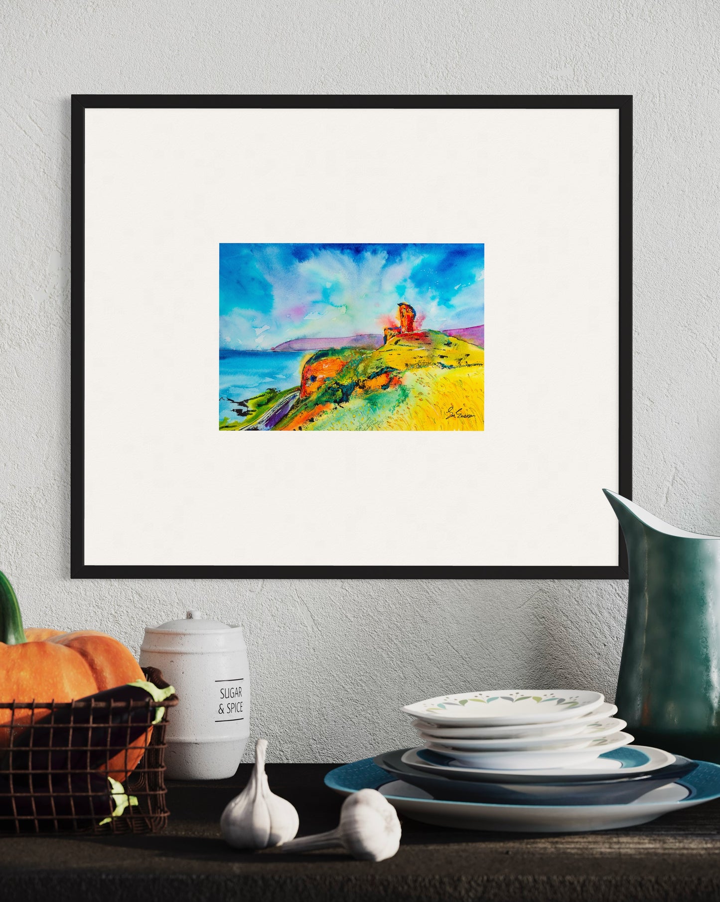 Red Bay Castle, Cushendall Giclée Print