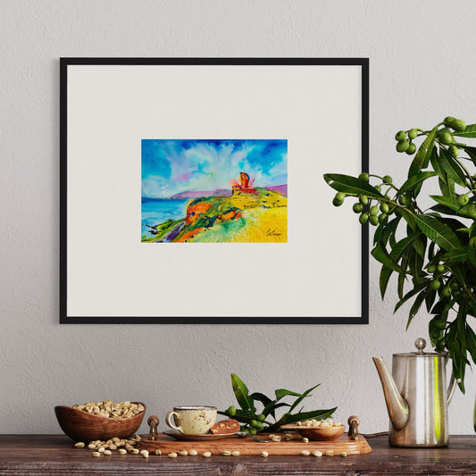 Red Bay Castle, Cushendall Giclée Print