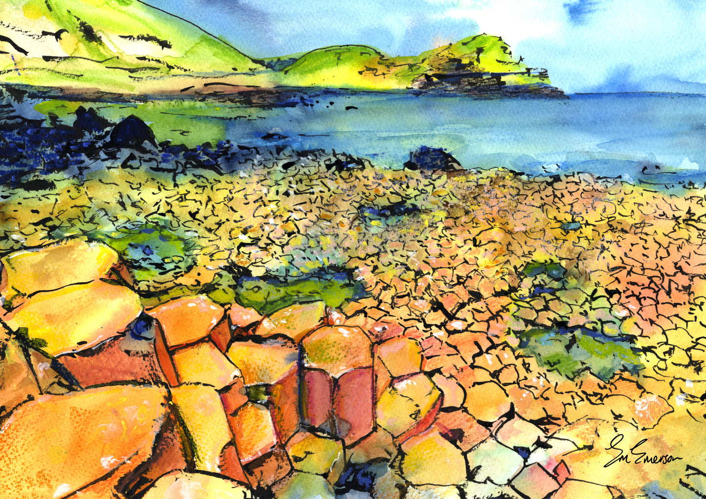 The Giants Causeway Giclée Print