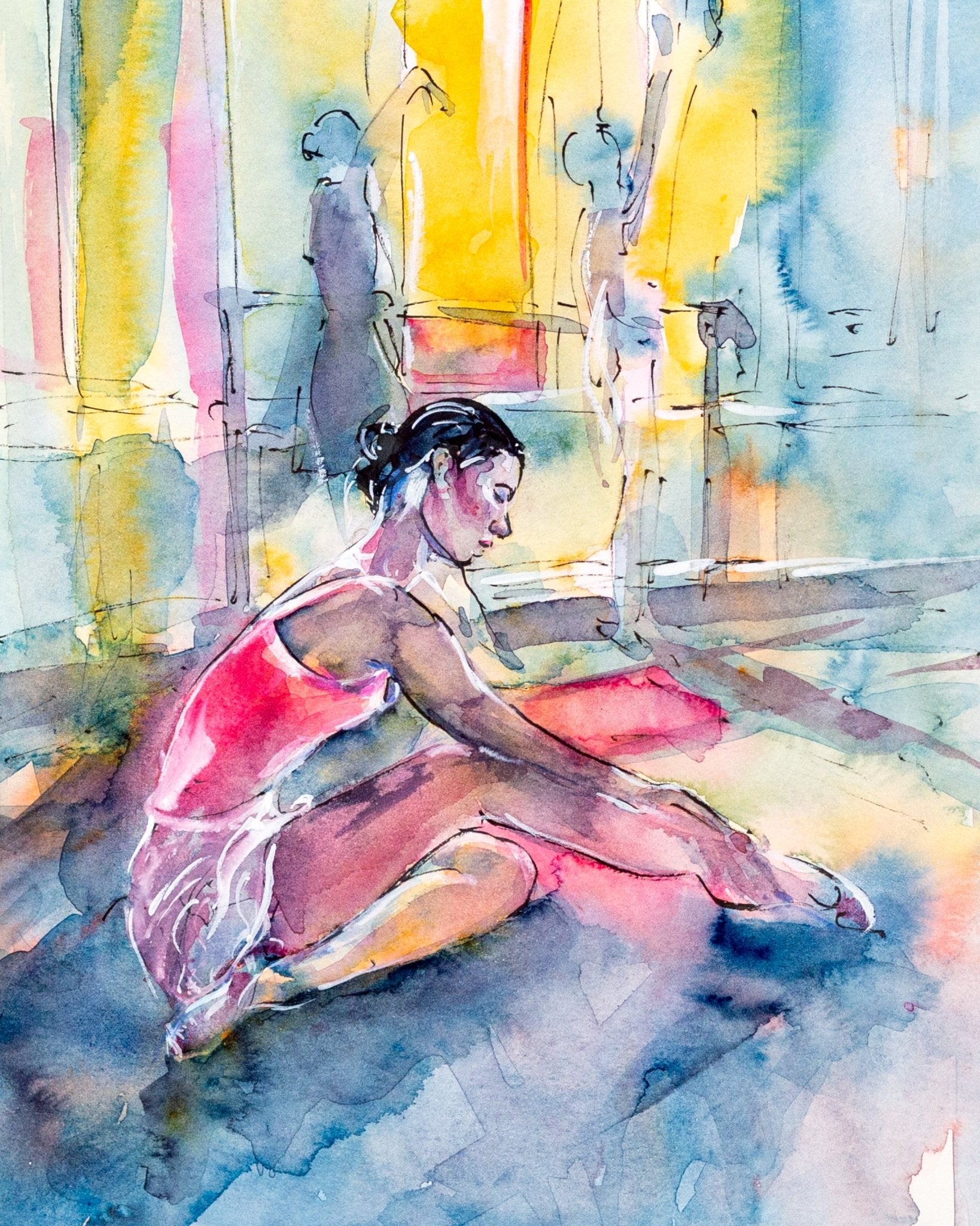 Ballet Prep - EM Emerson Paintings & Prints - Fine Art Original