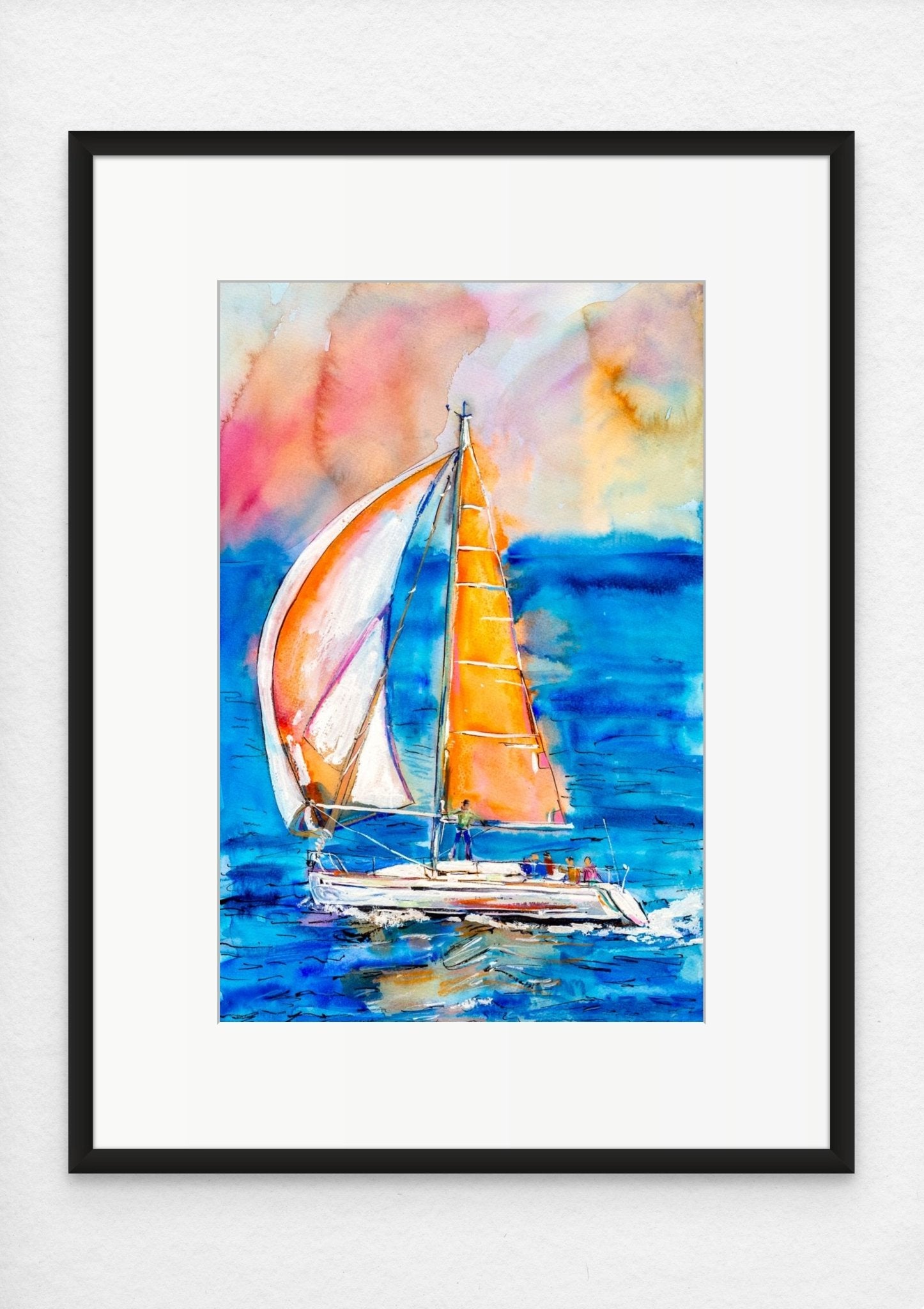 Boat Trip (7) - EM Emerson Paintings & Prints - Fine Art Original