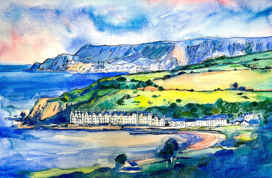 Cushendun Bay - EM Emerson Paintings & Prints - Fine Art Original