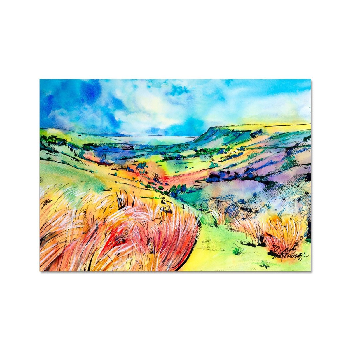 Down The Valley, Cushendall Giclée Print - EM Emerson Paintings & Prints - Posters, Prints, & Visual Artwork